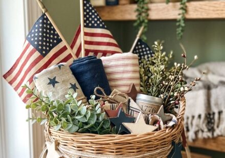 Patriotic Basket Display