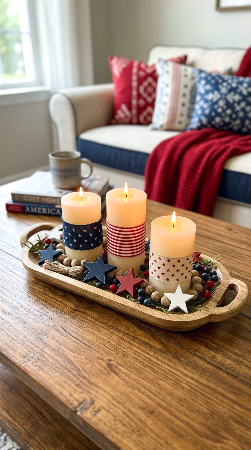 Patriotic Candle Tray