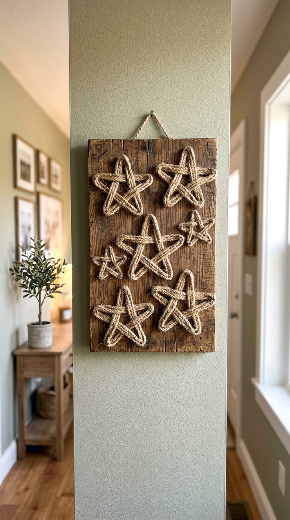 Patriotic Rope Wall Sign