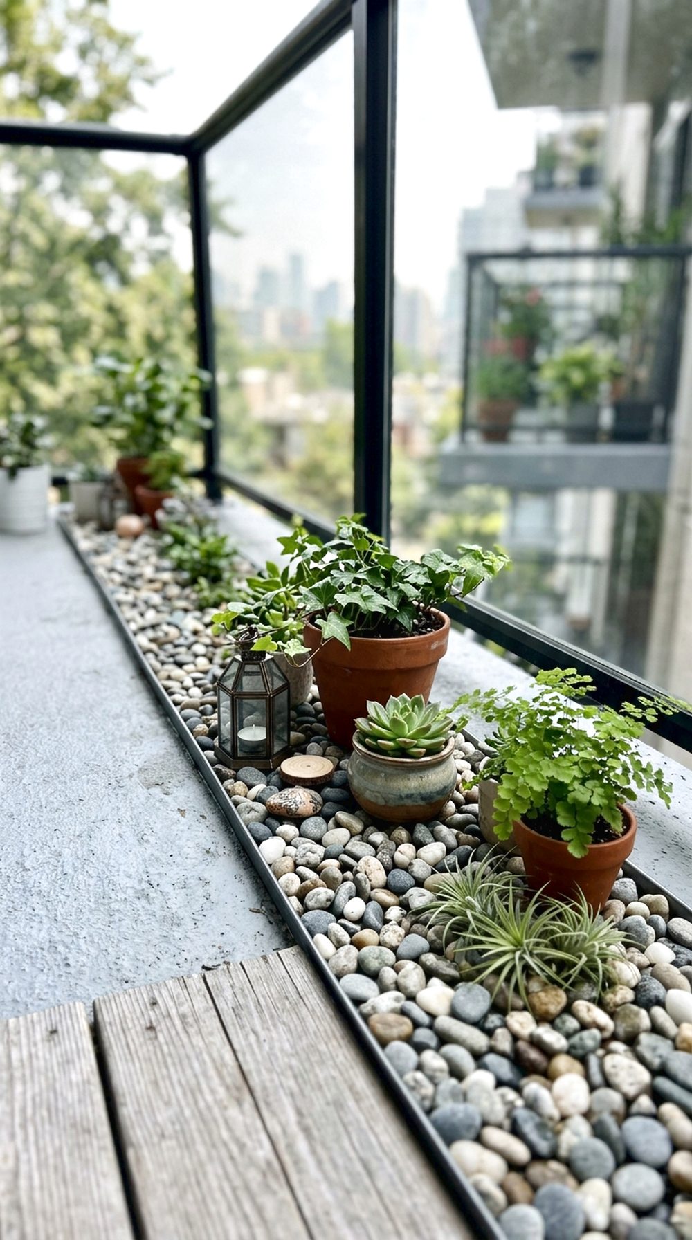 Pebble Floor Garden Strip
