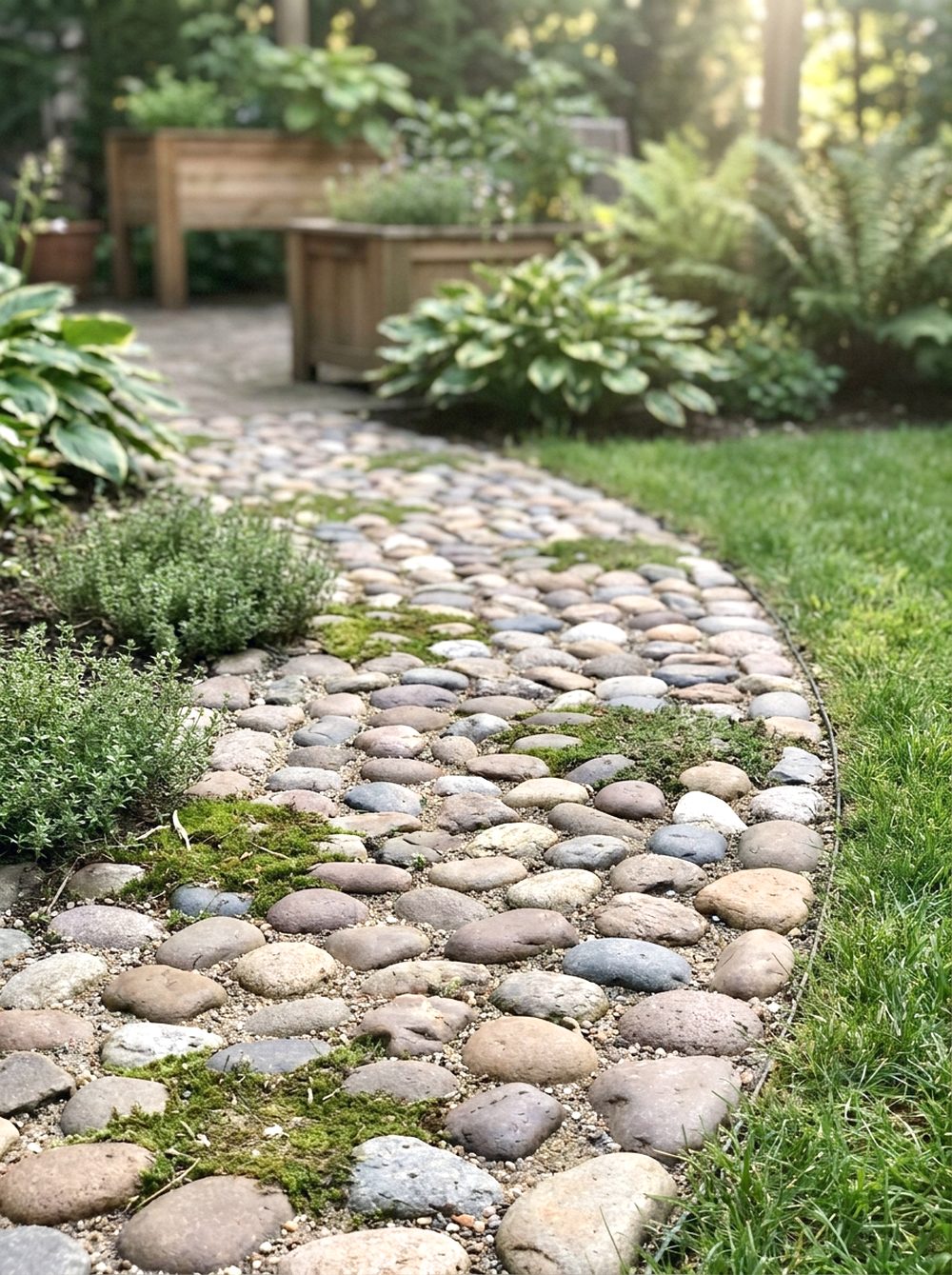 Pebble Foot Massage Path