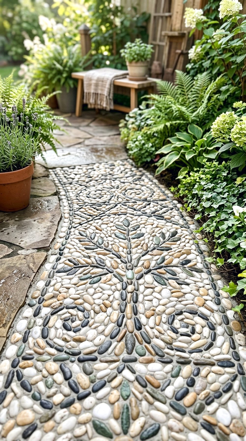 Pebble Mosaic Pathway