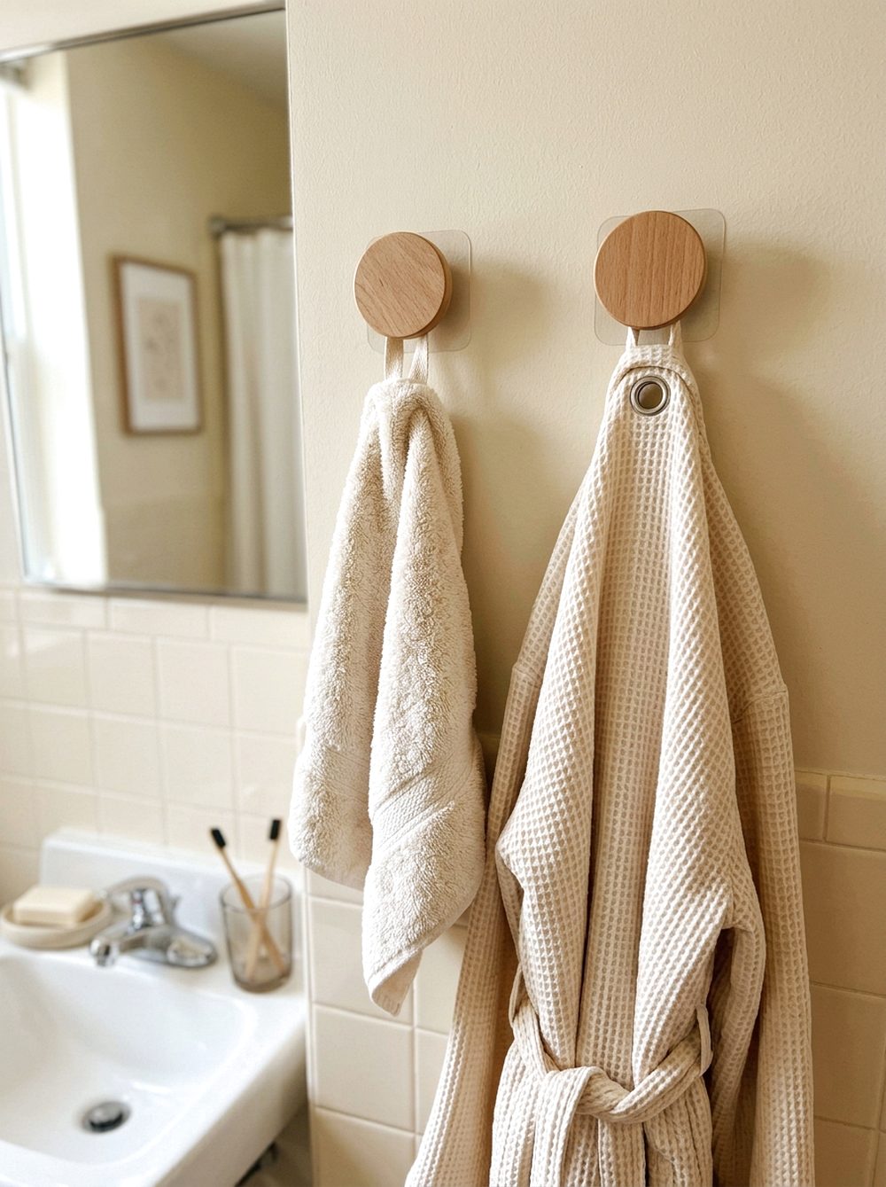 Peel-and-Stick Wall Hooks