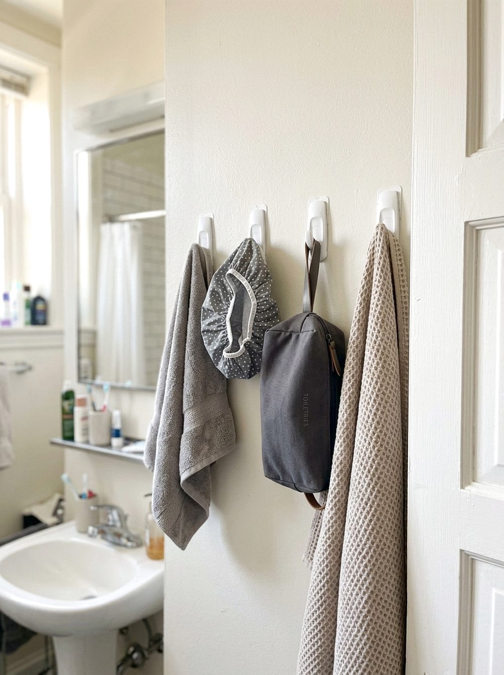 Peel-and-Stick Wall Hooks