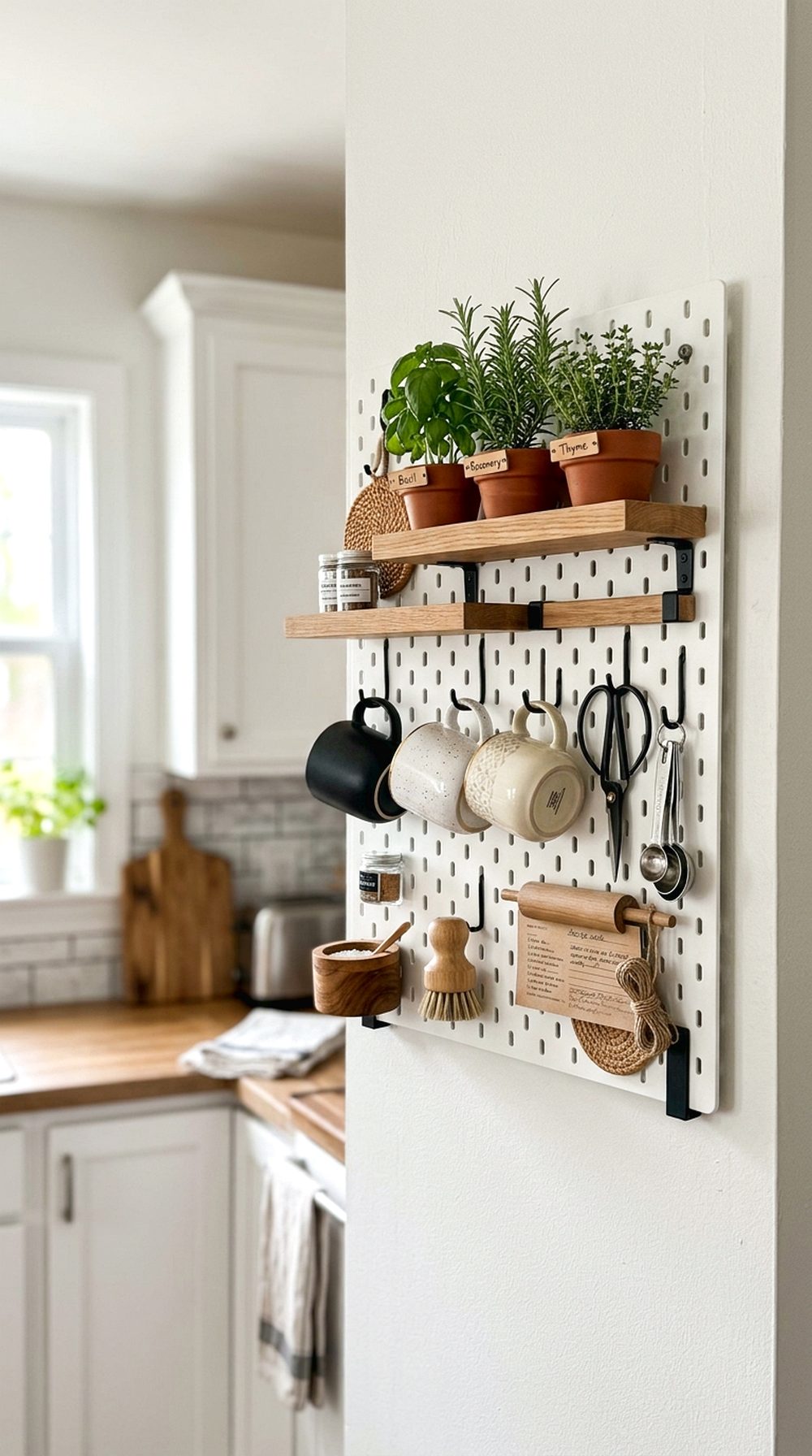 Pegboard Organizer Wall