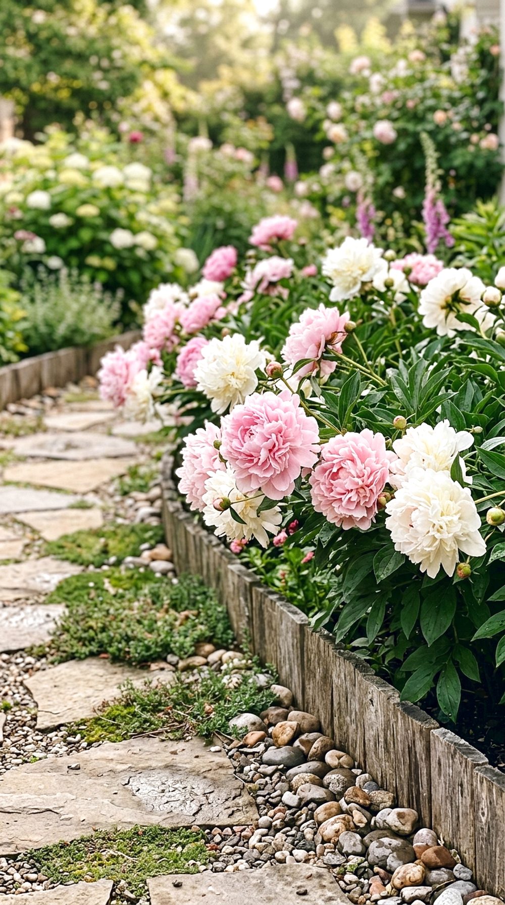 Peony Garden Border