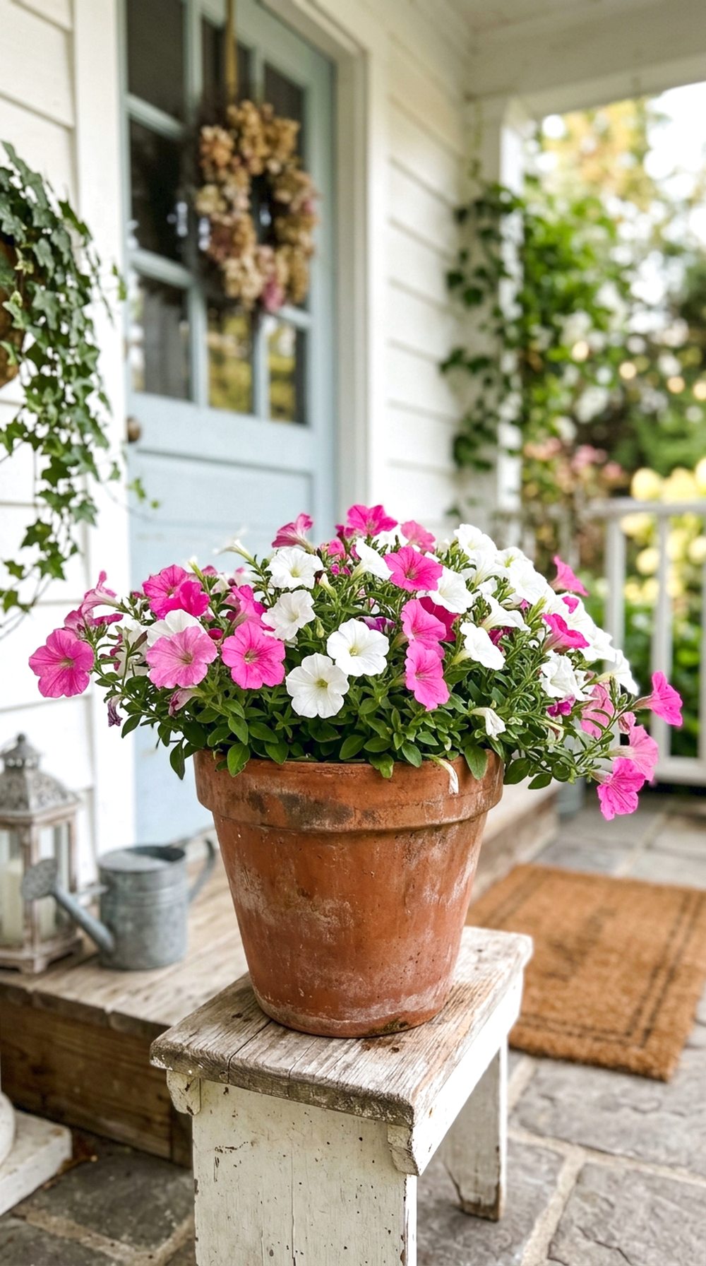 Petunia Porch Pot