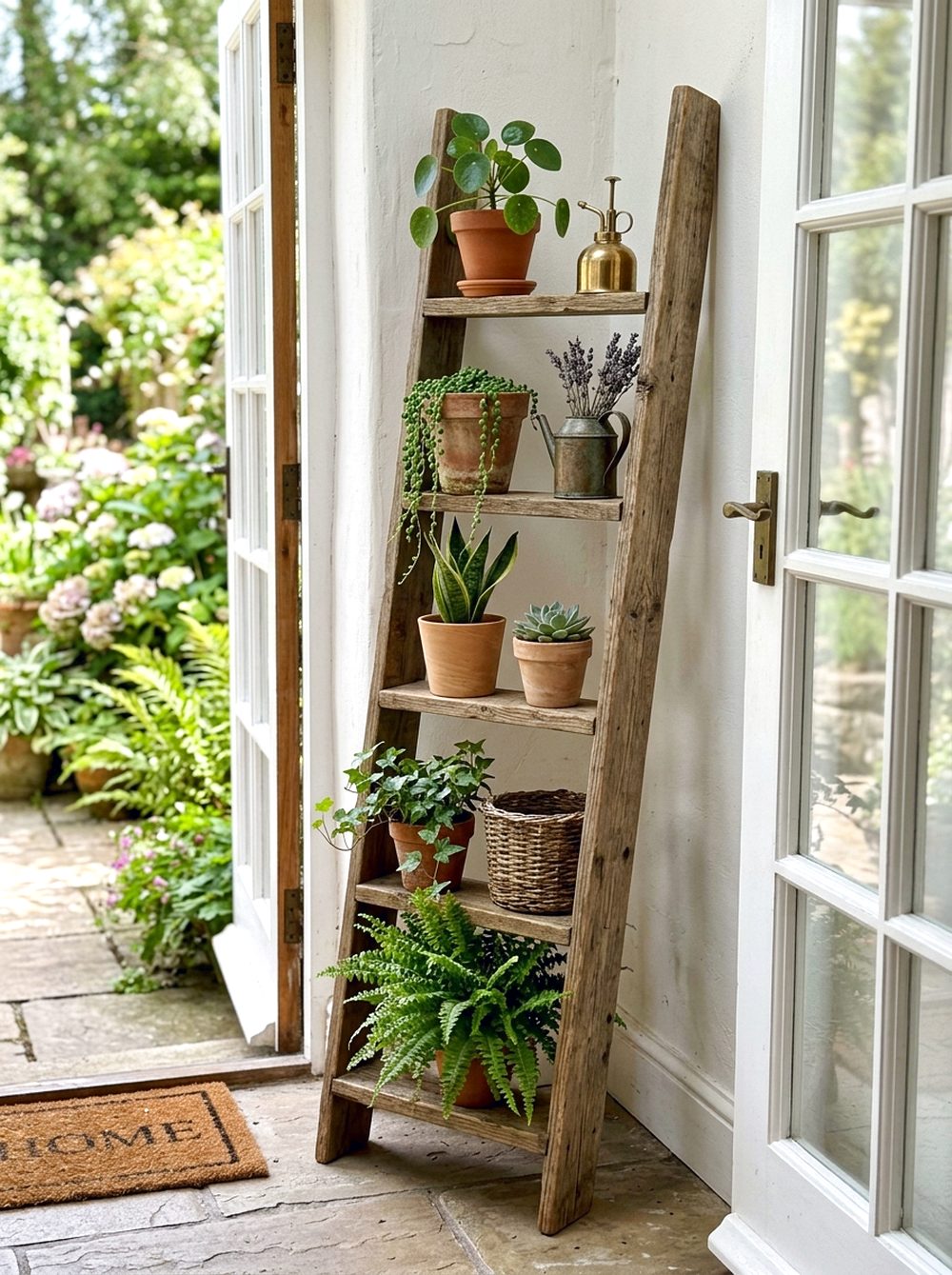 Plant Ladder by the Door