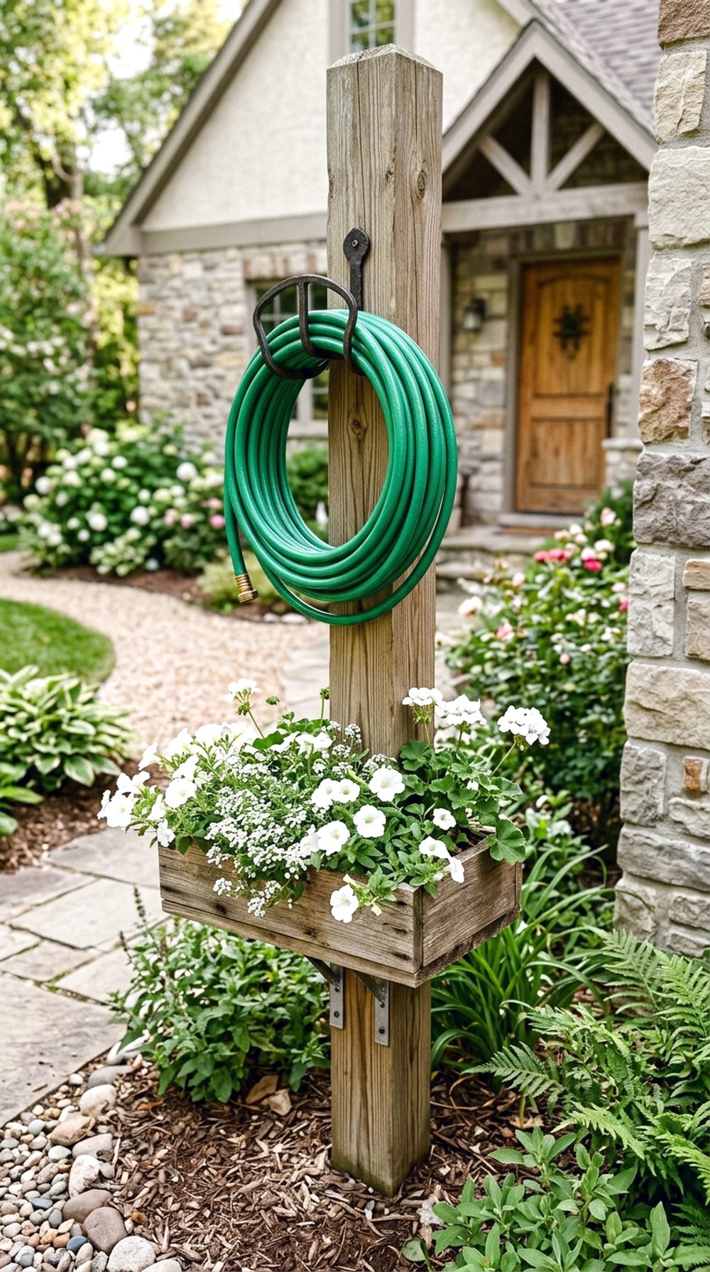 Planter Hose Holder