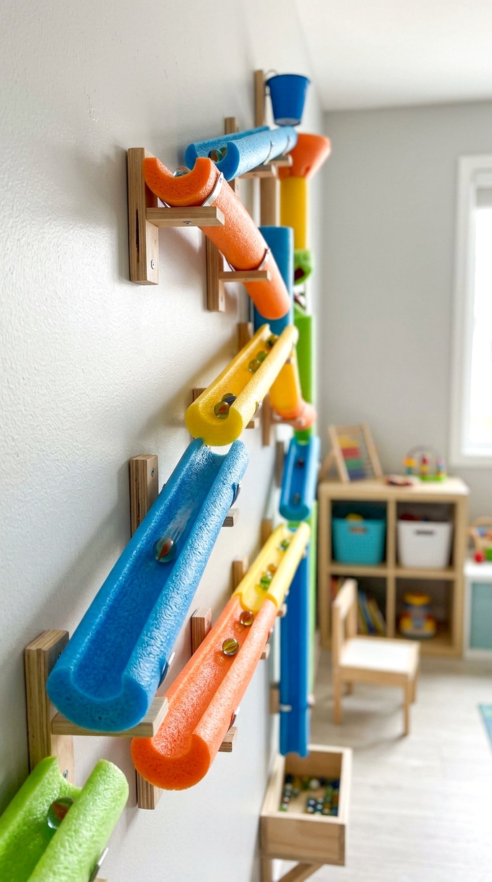 Pool Noodle Marble Run
