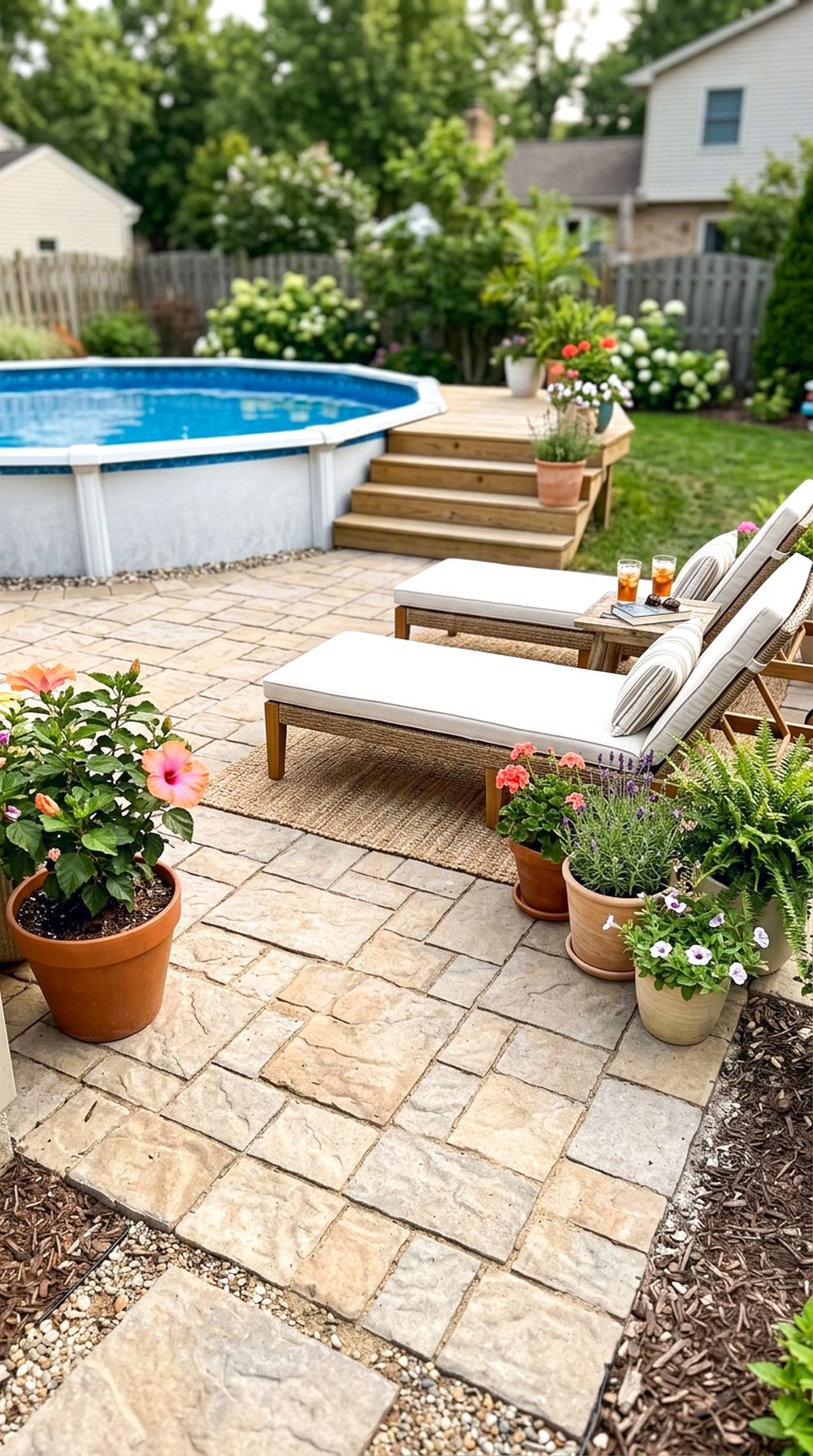 Poolside Paver Patio