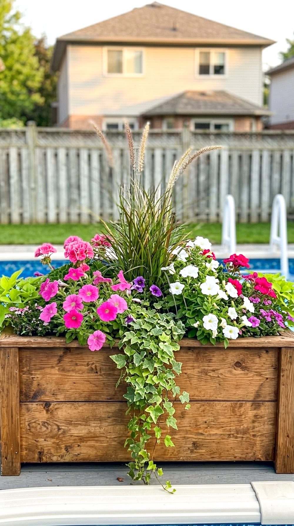 Poolside Planter Boxes