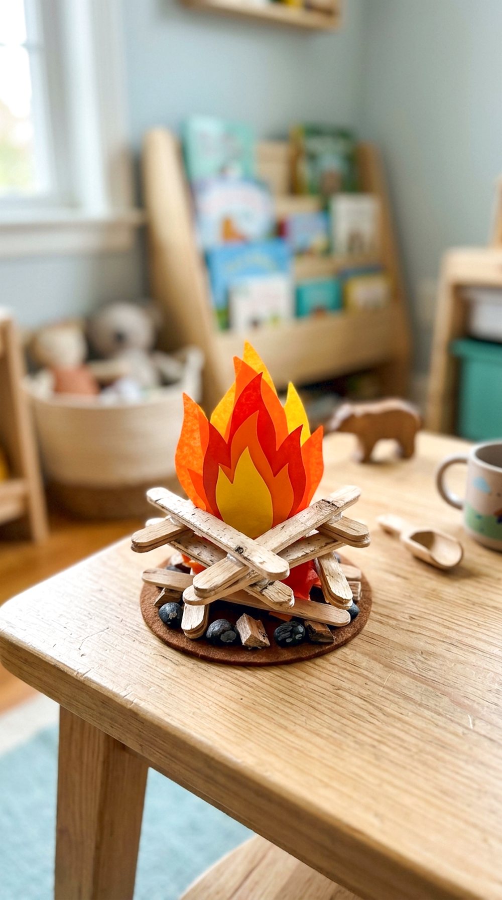 Popsicle Stick Campfire
