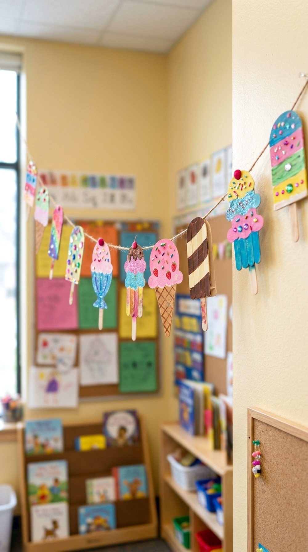 Popsicle Stick Ice Cream Garland