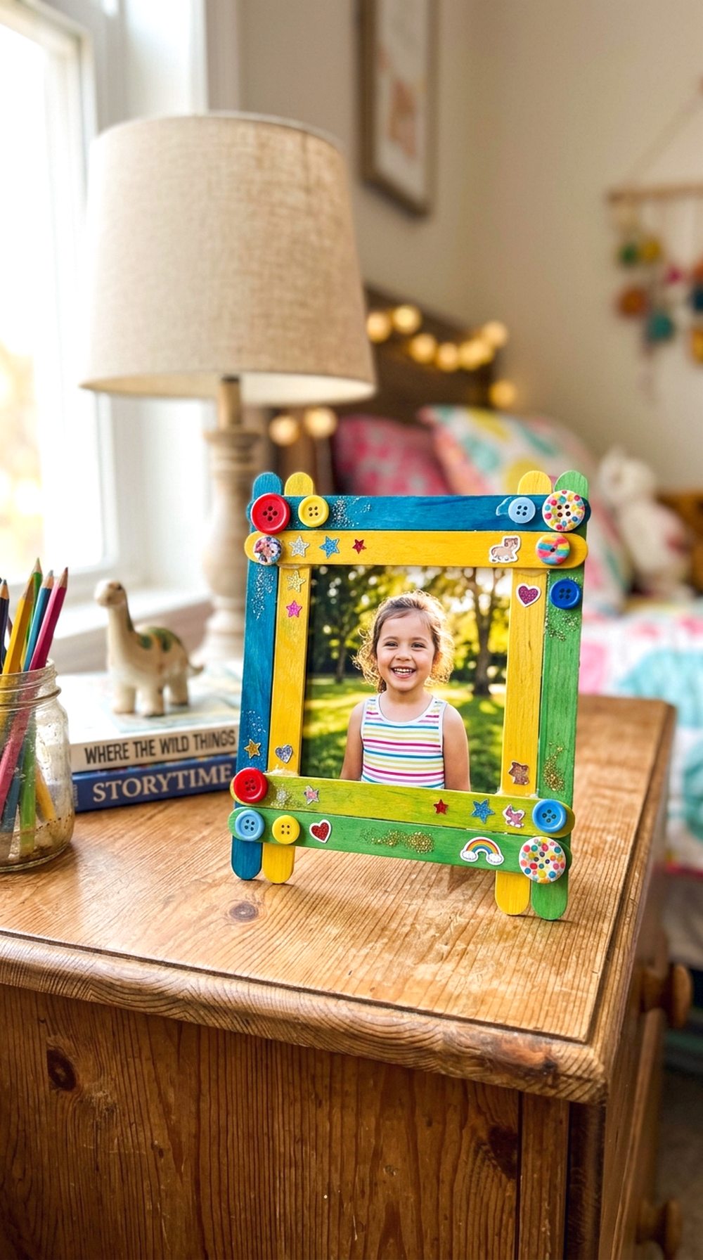 Popsicle Stick Photo Frame