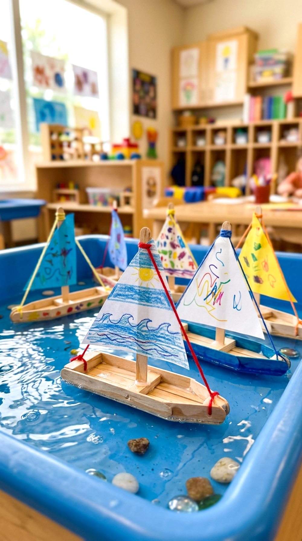 Popsicle Stick Sailboats