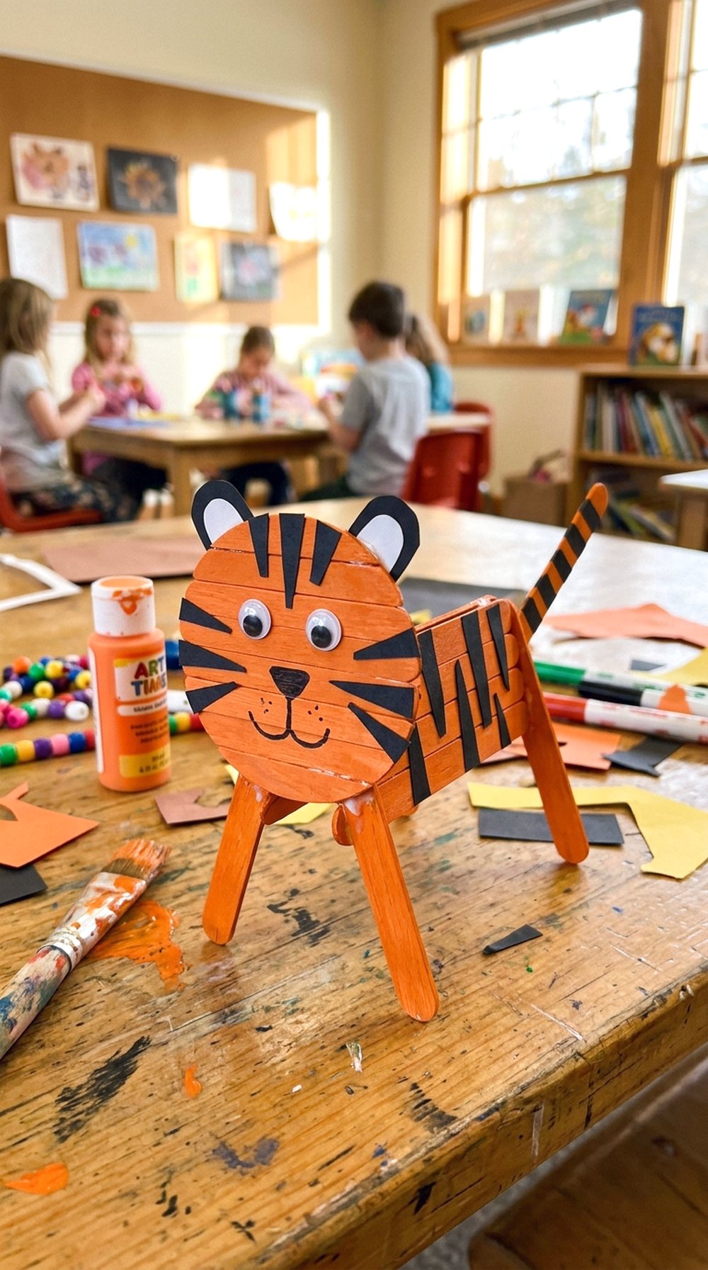 Popsicle Stick Tiger