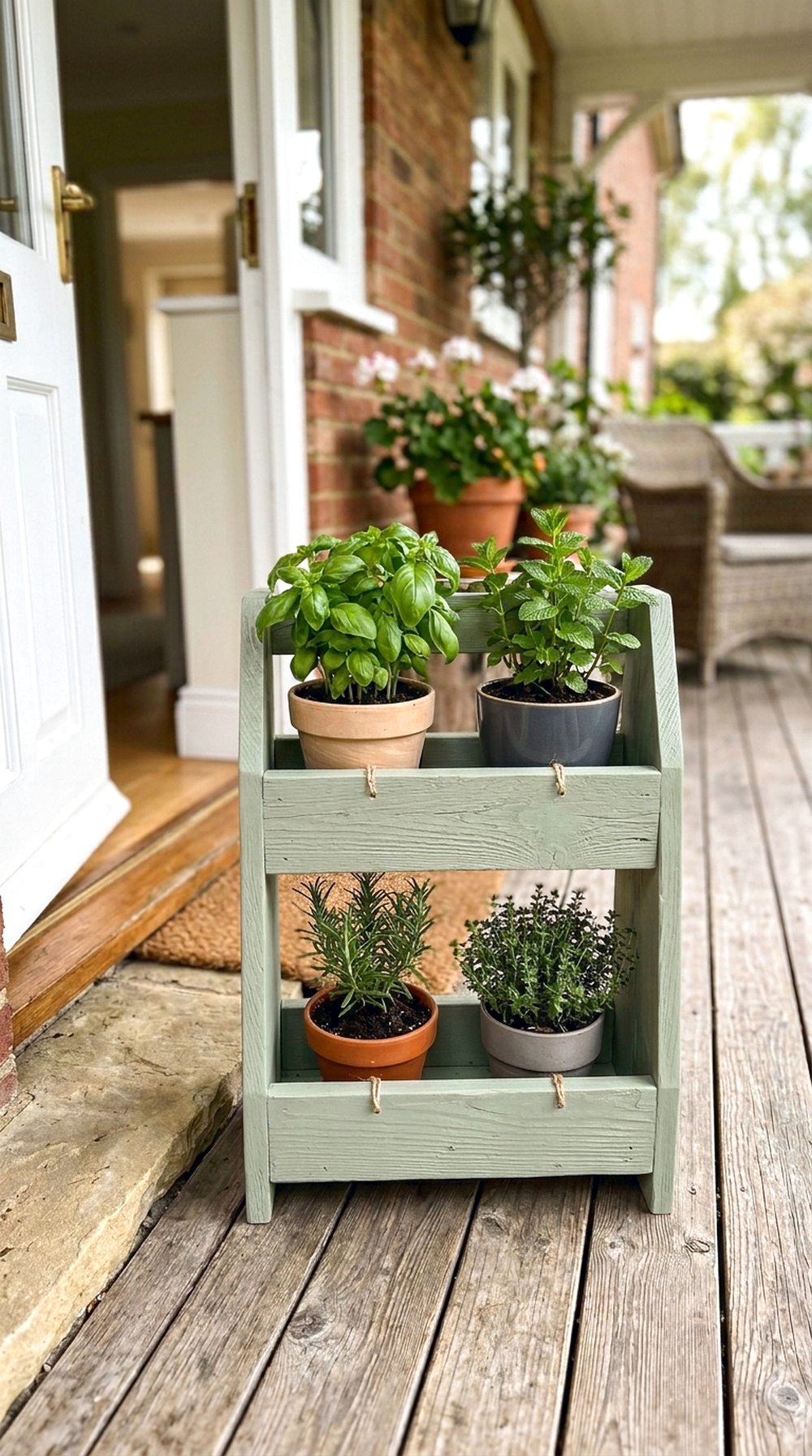 Porch Herb Garden Stand