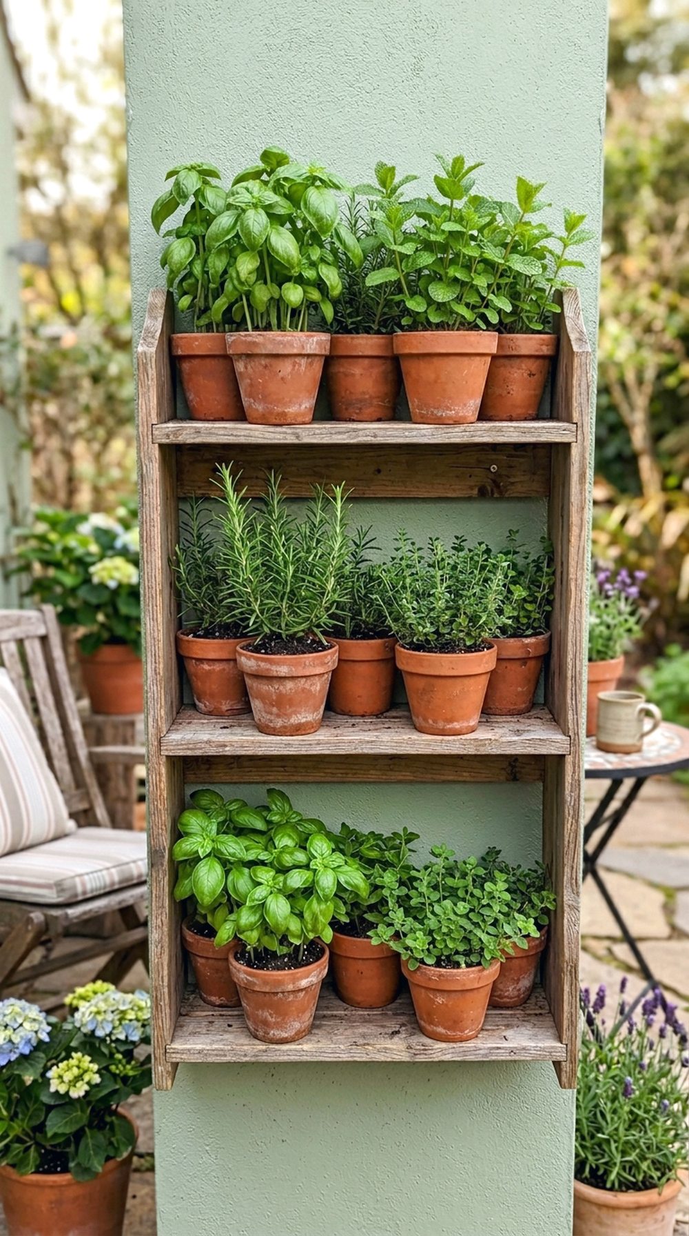 Potted Herb Wall