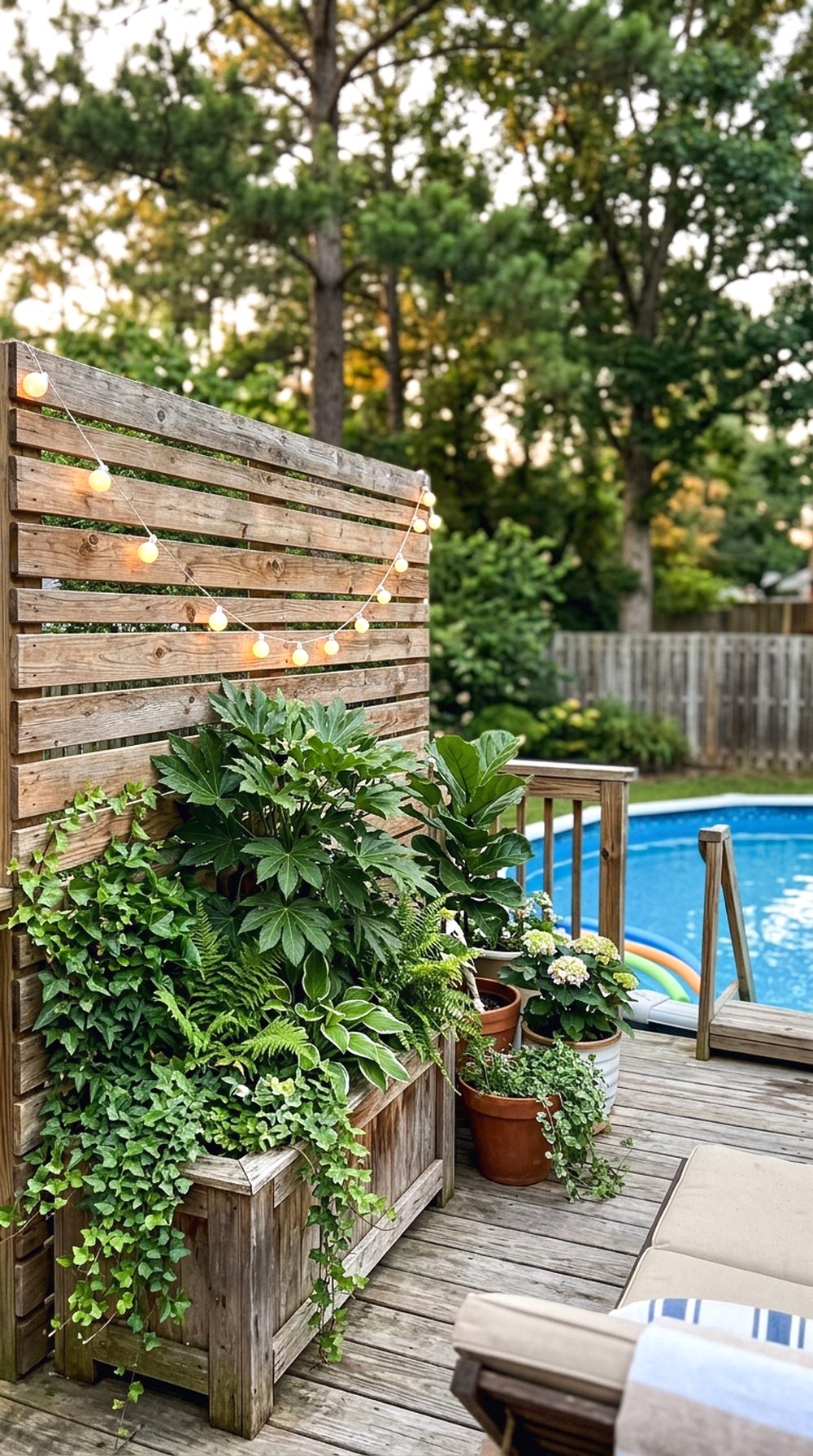 Privacy Screen Pool Landscaping