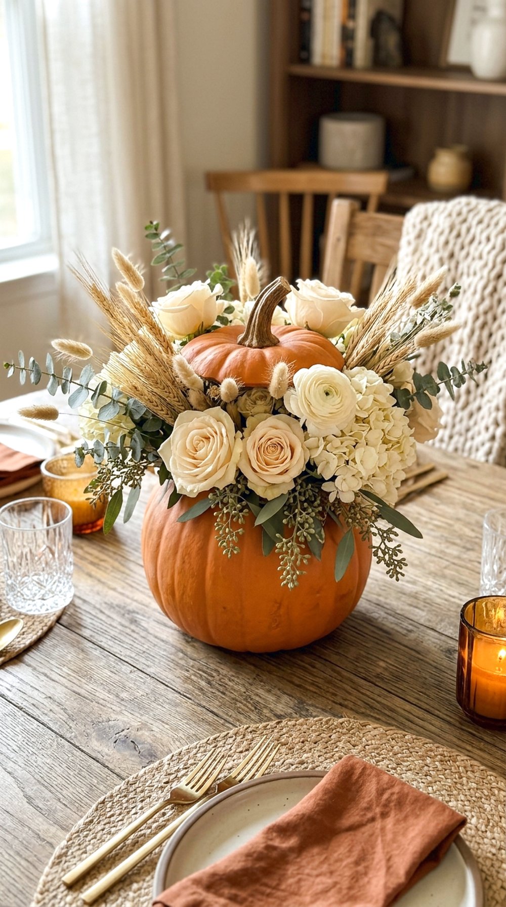 Pumpkin Vase Centerpiece