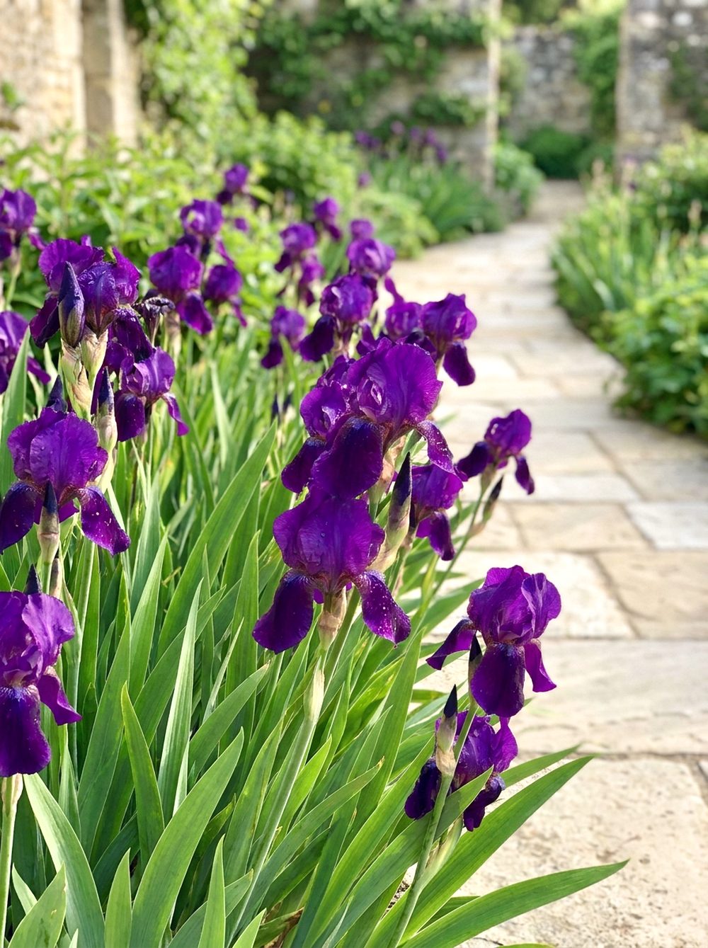 Purple Iris Border