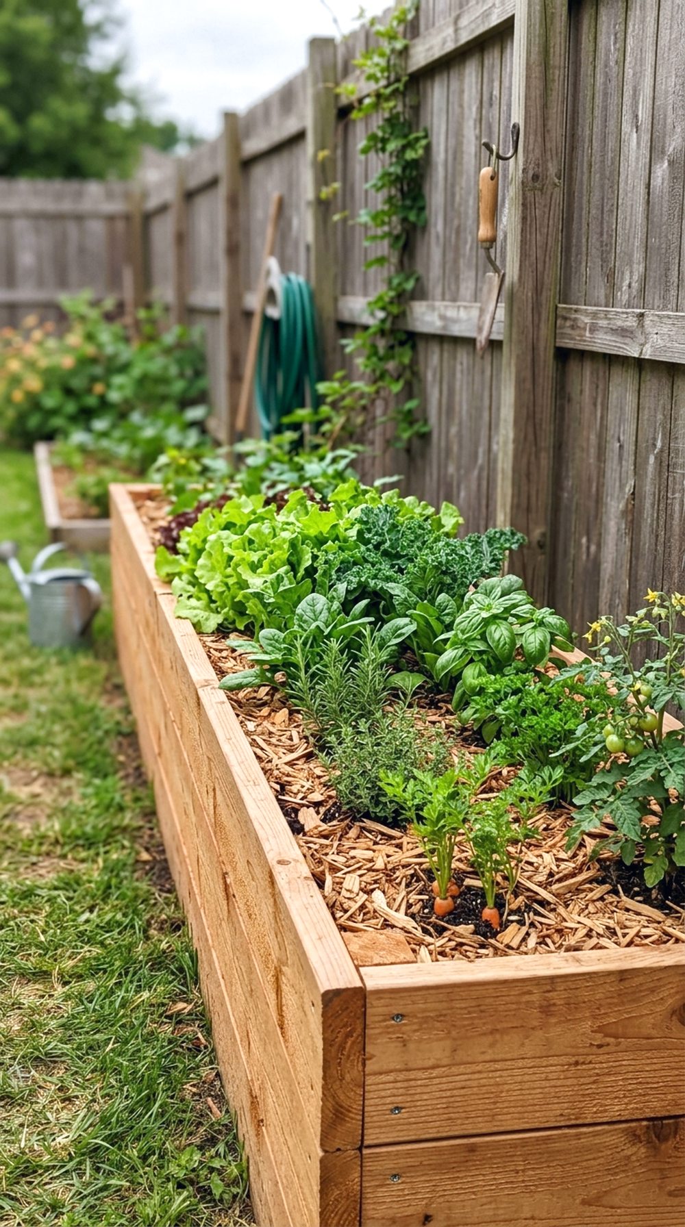 Raised Bed Along Fence