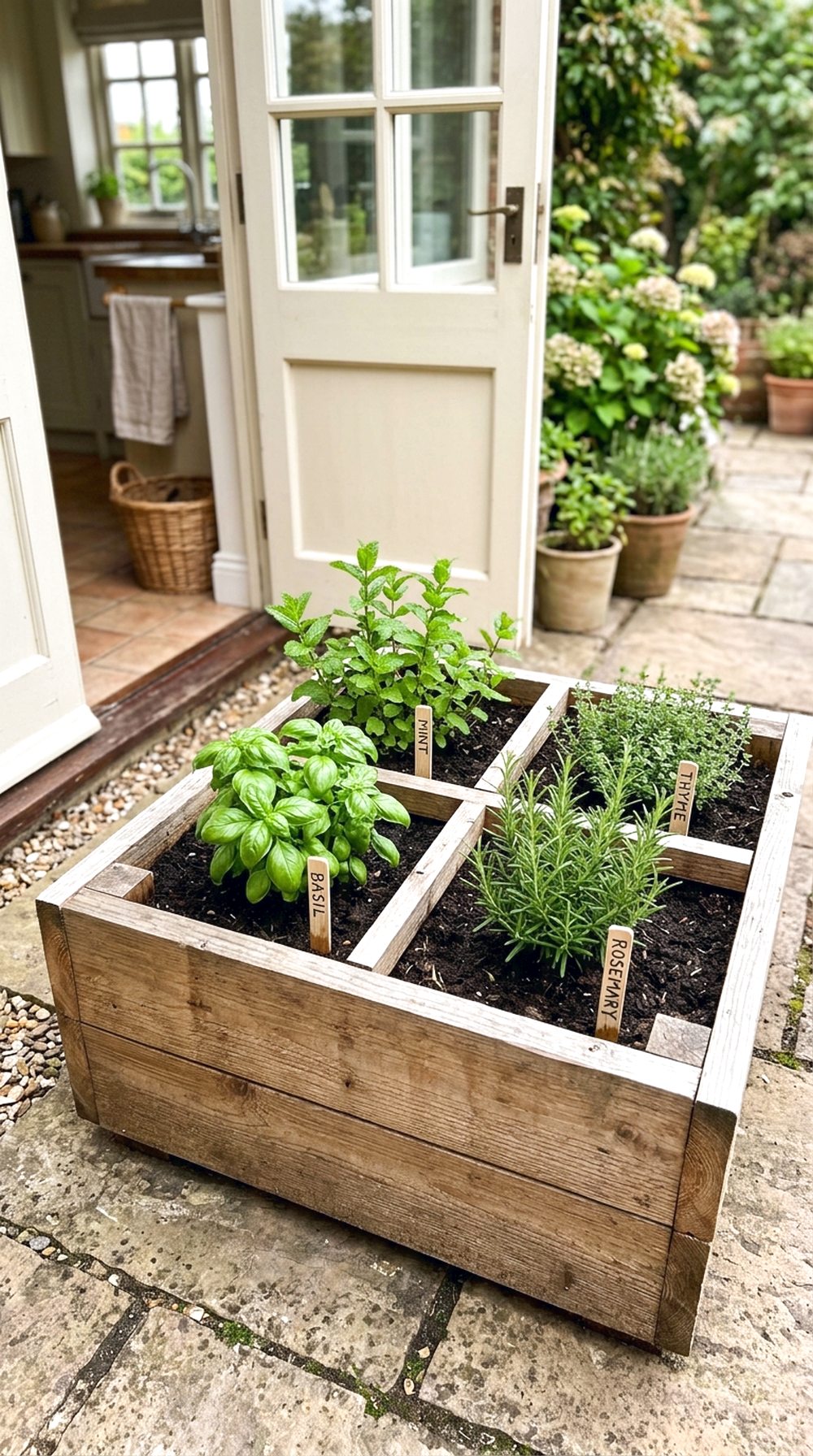 Raised Herb Garden Bed