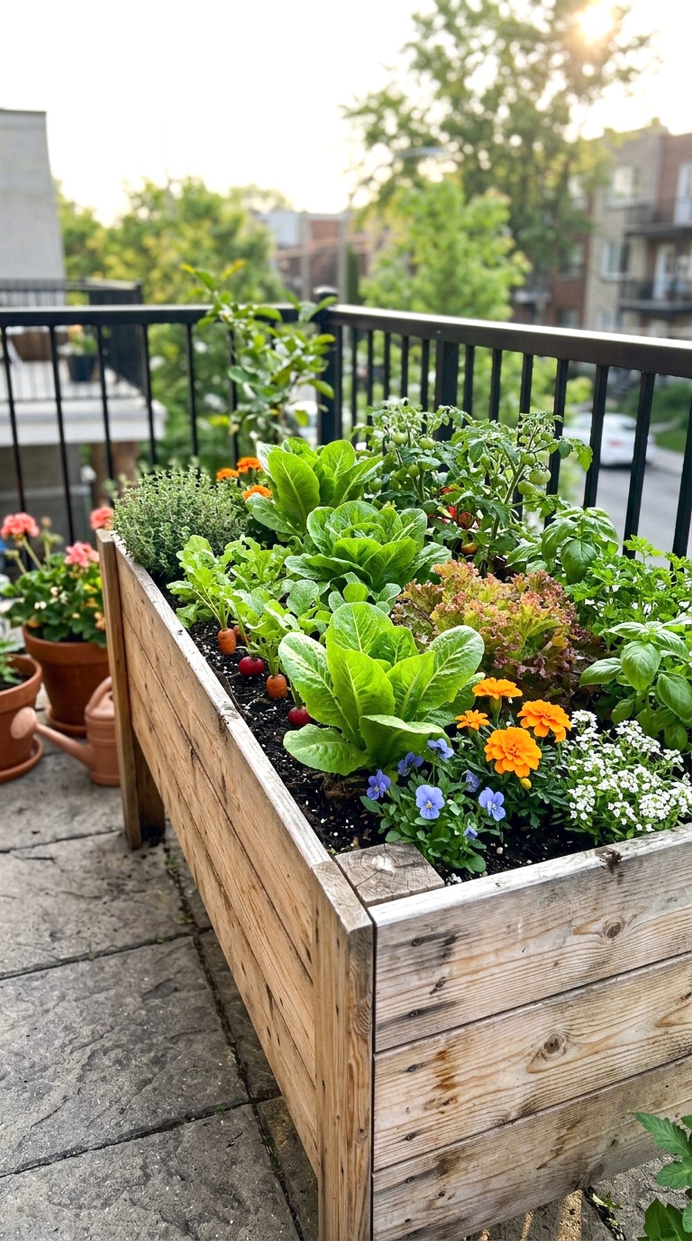 Raised Patio Garden Box
