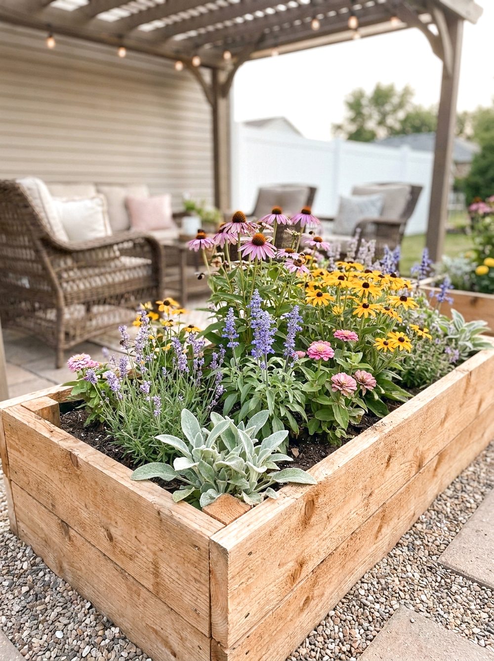Raised Pollinator Garden Bed