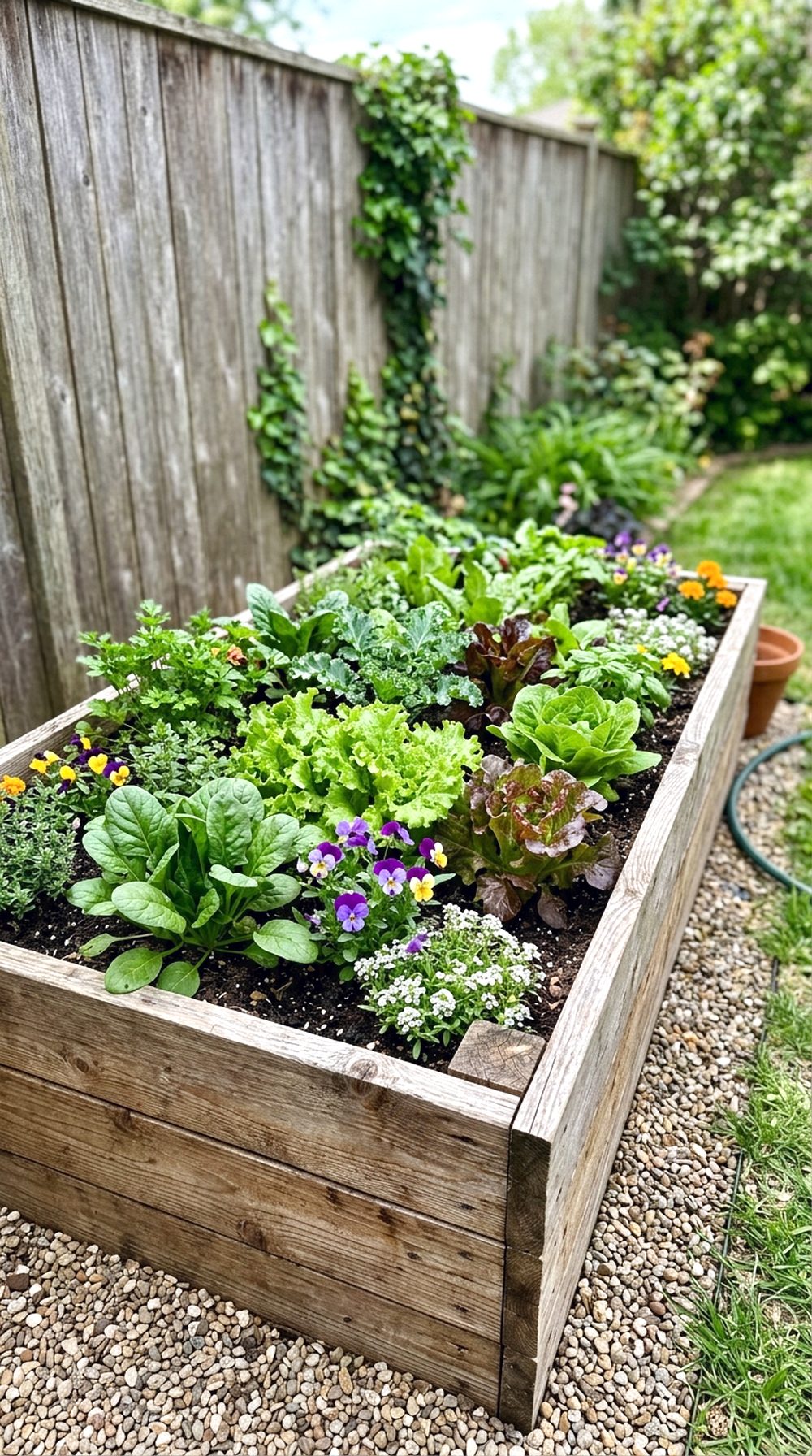 Raised Wooden Garden Bed