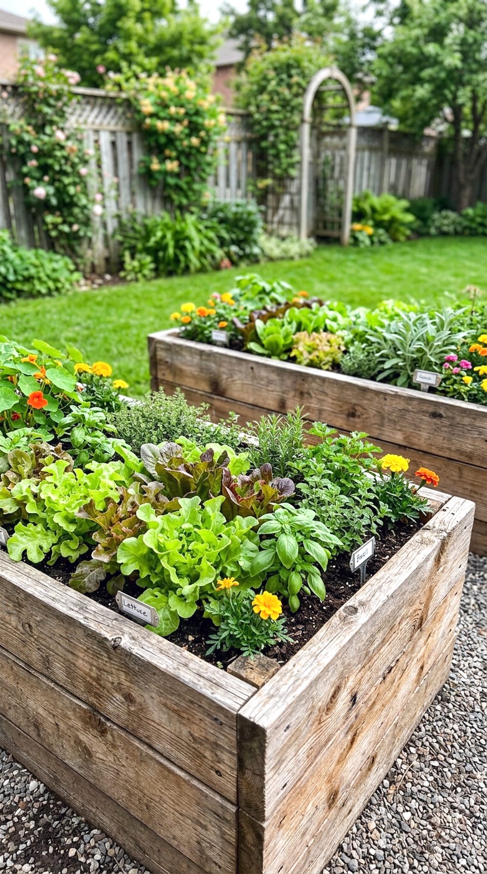Raised Wooden Garden Beds