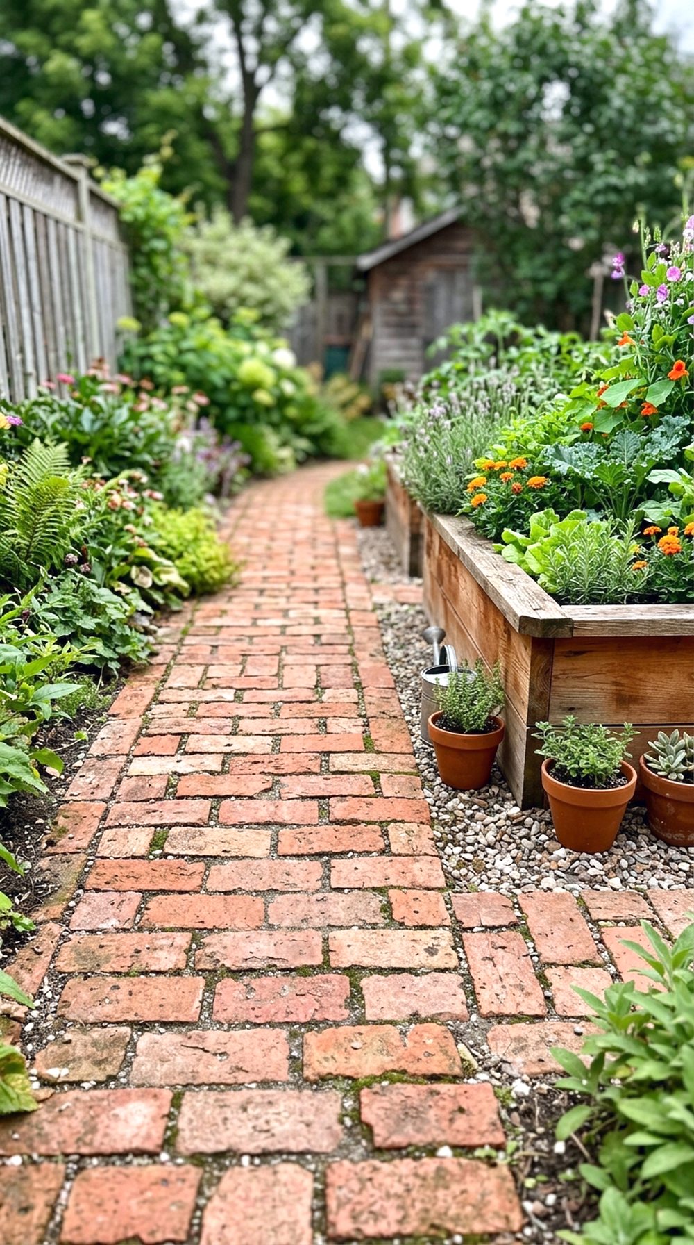 Reclaimed Brick Path