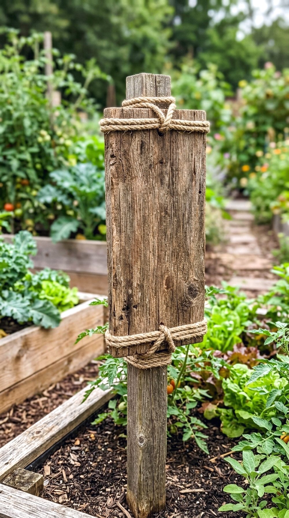 Reclaimed Wood Garden Sign