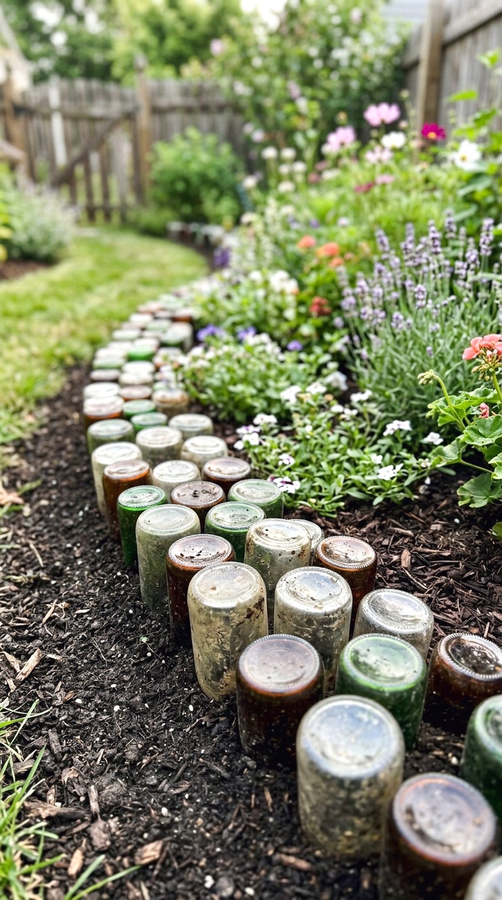 Recycled Bottle Border