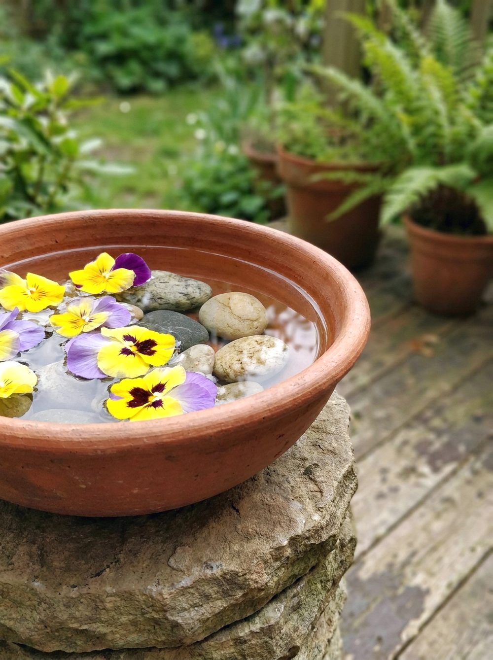 Relaxing Water Bowl Feature