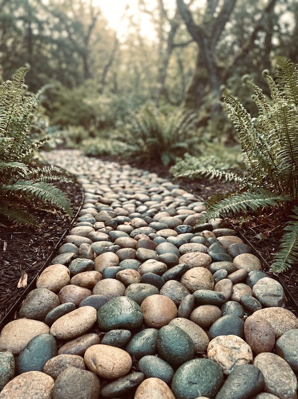 River Rock Garden Path