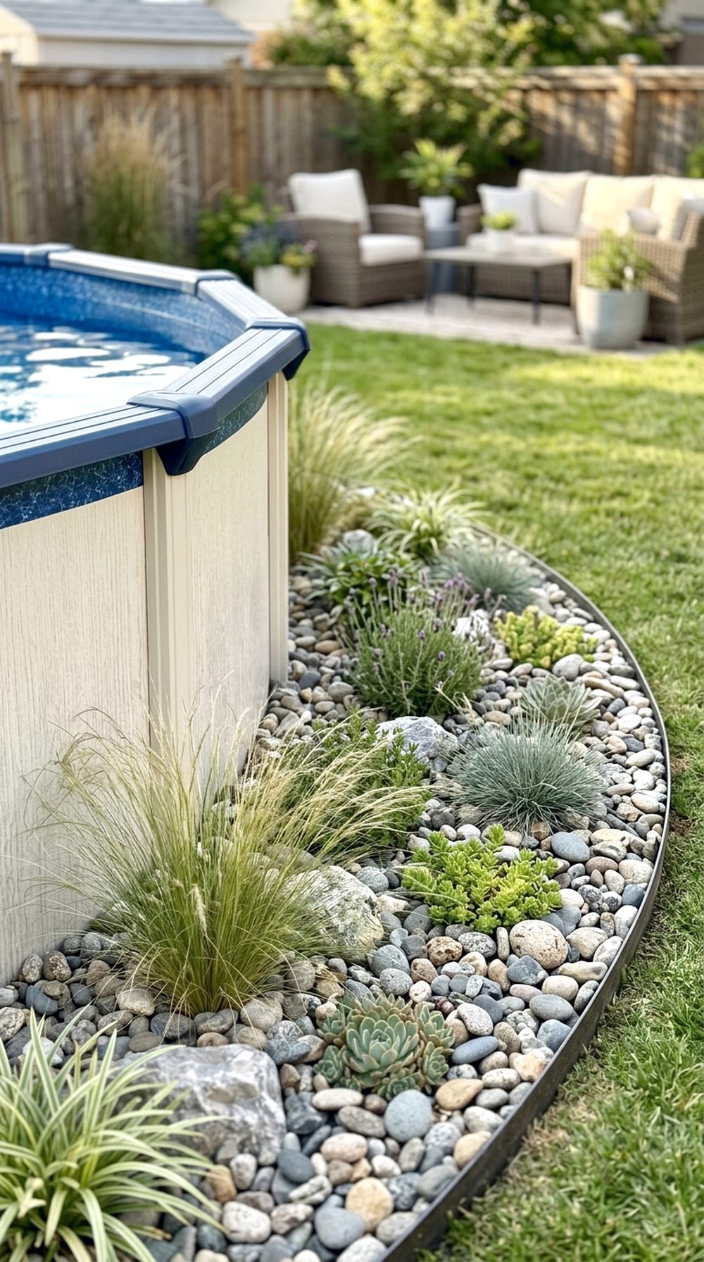 Rock Garden Pool Border