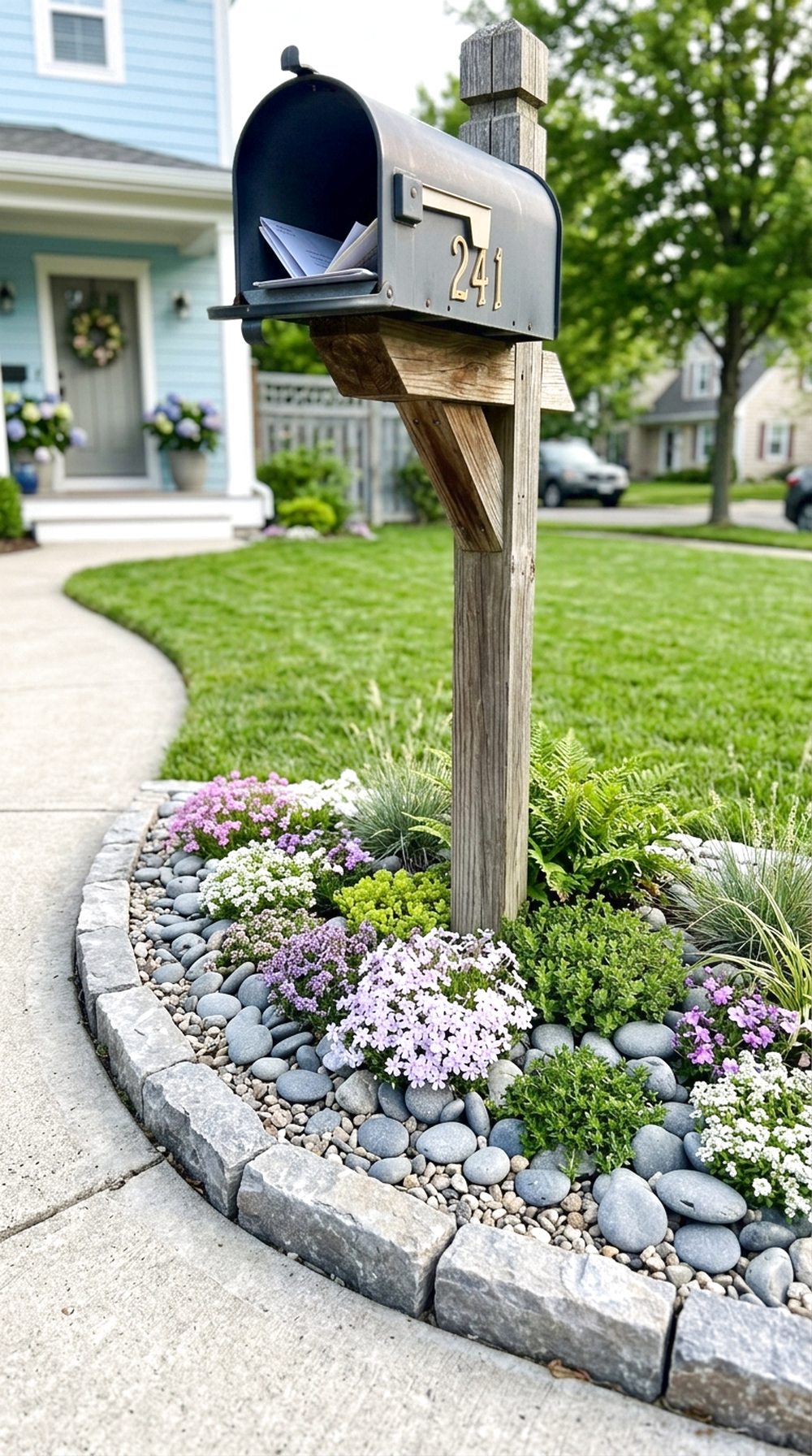 Rock Garden for Mailbox Area