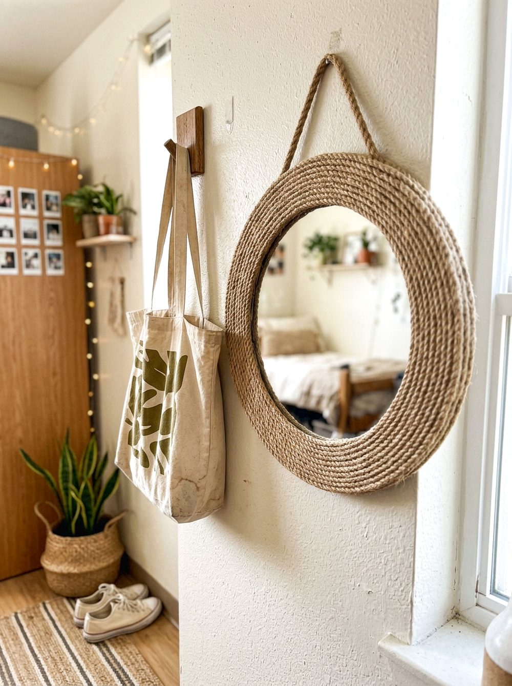 Rope-Wrapped Mirror