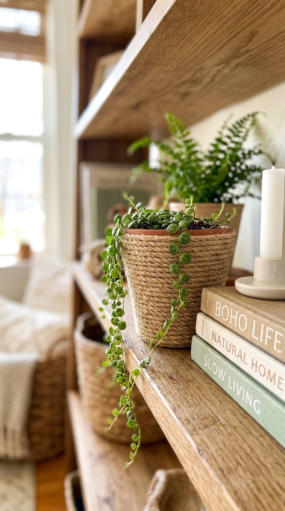 Rope Wrapped Plant Pot