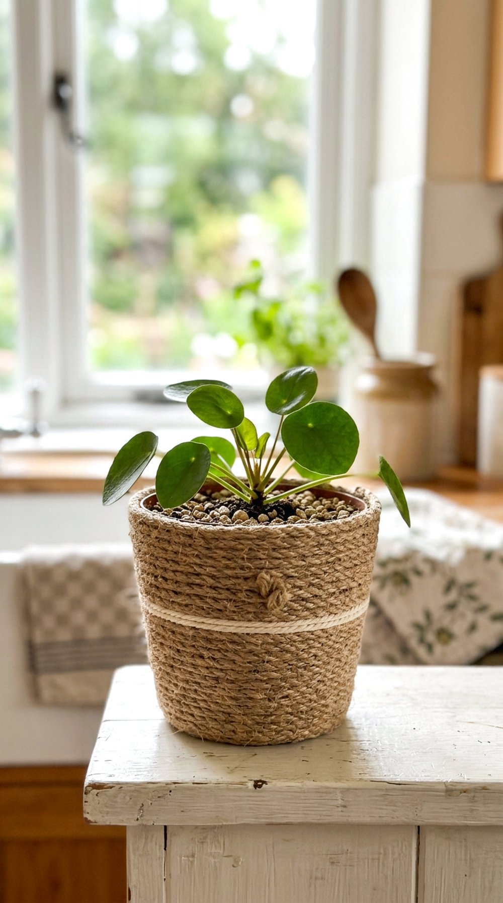 Rope Wrapped Planter