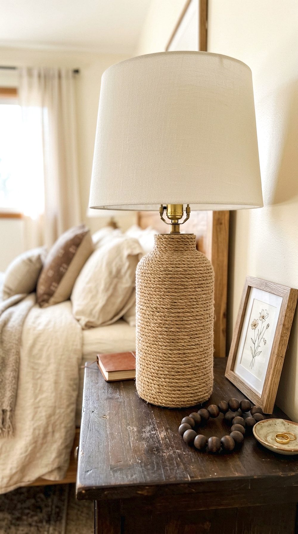 Rope Wrapped Table Lamp