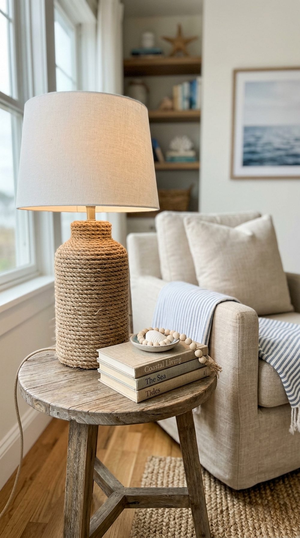 Rope Wrapped Table Lamp
