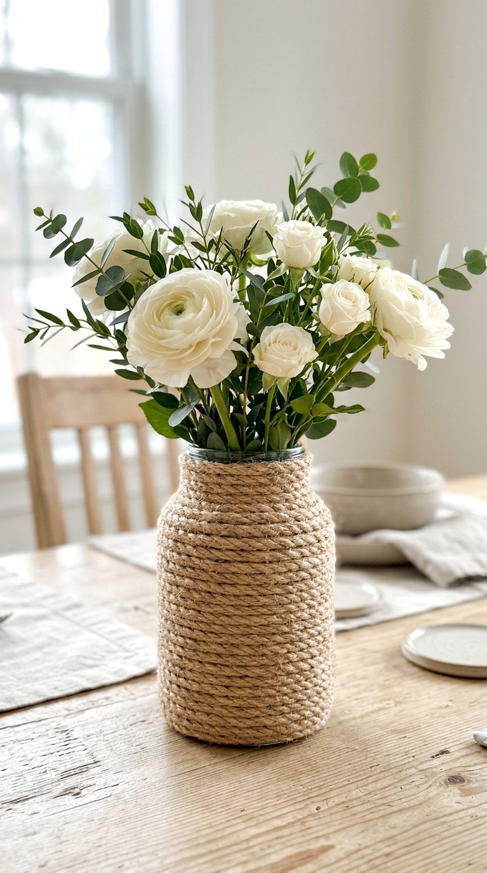 Rope Wrapped Vase