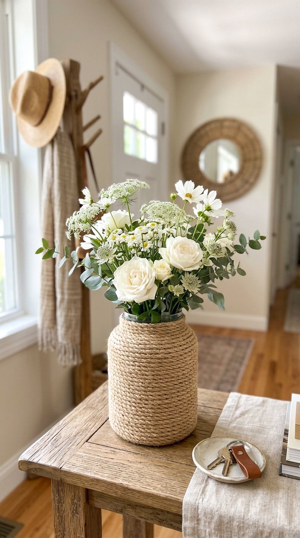 Rope Wrapped Vase