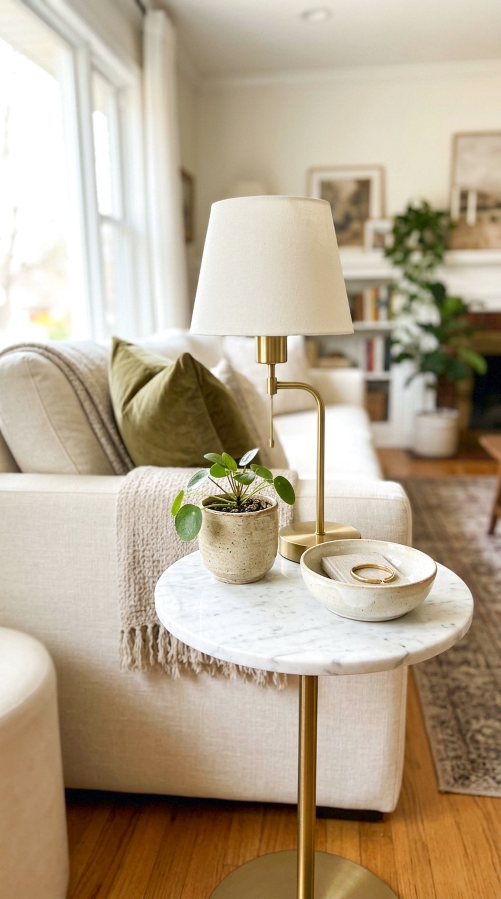 Round Marble Side Table