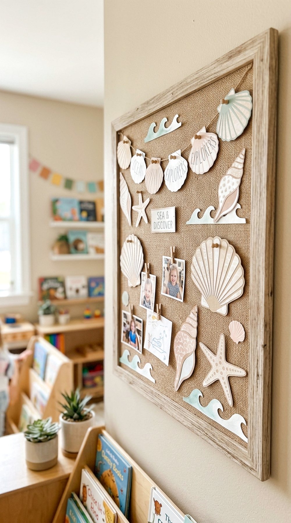 Seashell Bulletin Board