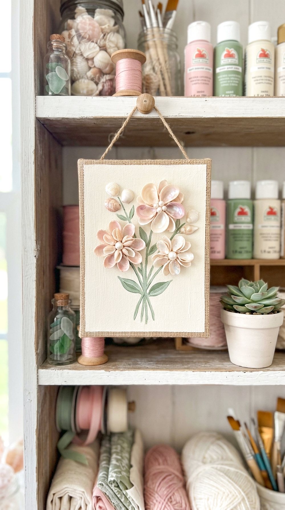 Seashell Flower Art