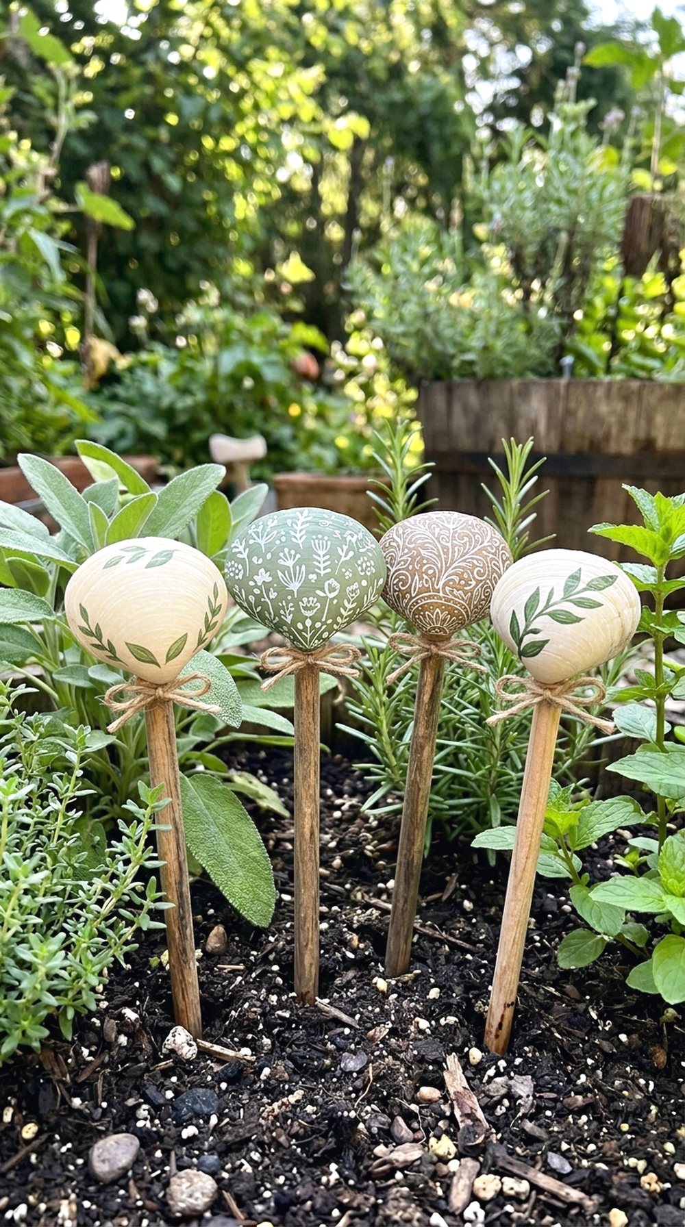 Seashell Garden Markers